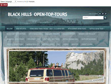 Tablet Screenshot of blackhillsopentoptours.com